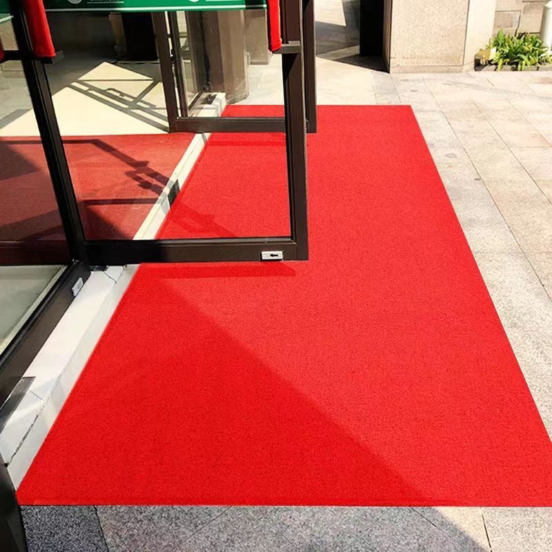 PVC Wire Circle Floor Mat, Commercial Hotel Entrance Foot Mat, Welcome Red Carpet