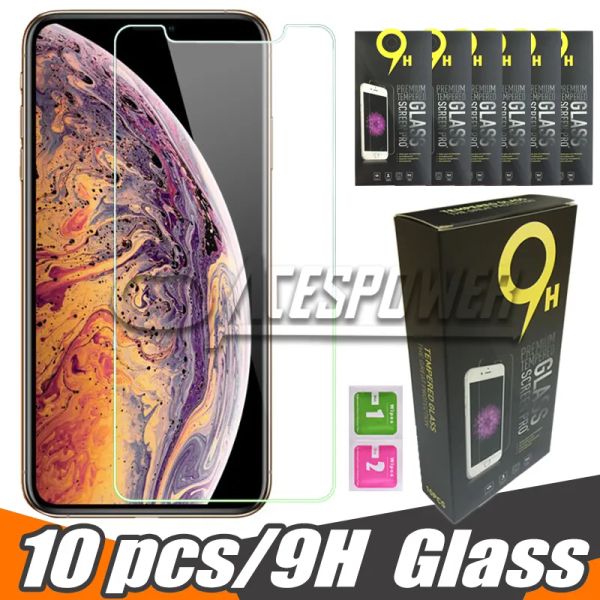 Screen Protector For Iphone 15 14 Plus 13 12 Mini 11 Pro X XR XS MAX SE Tempered Glass Clear LG Stylo 4 Samsung Galaxy S10E ZZ