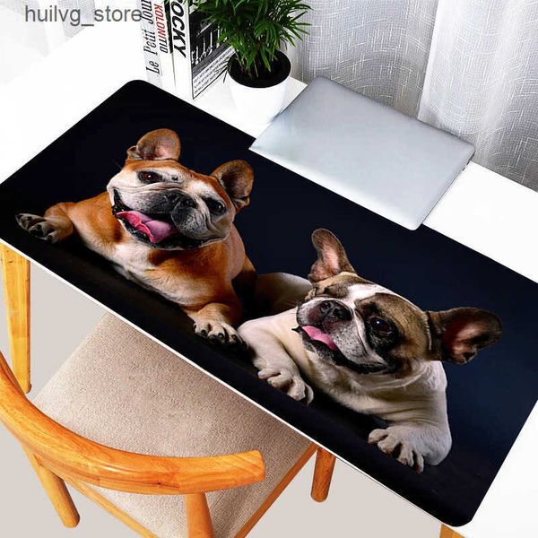 Pads Wrist Rests Mouse Pad Gaming Accessories Laptop Computer Speed Mini Pc Gamer Keyboard Desk Mat Big Cute French Bulldog Mousepad Gift J2