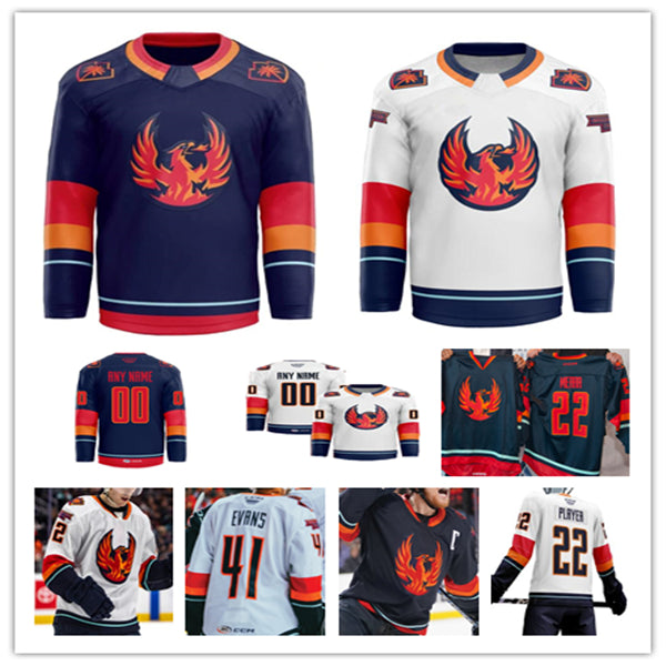 Coachella Valley Firebirds Hockey Jersey Max McCormick Kole Lind Tye Kartye Cameron Hughes Brogan Rafferty Jesper Froden Ryker Evans Andrew Poturals