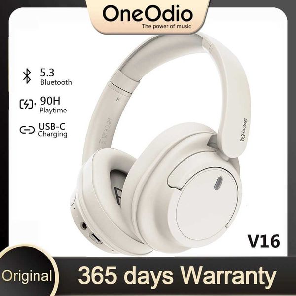 Headphones OneOdio SuperEQ V16 Wireless Bluetooth 5.3 Headphones 40mm Driver Headsets 90Hrs Playtime Over-Ear Bluetooth Headset Z241018