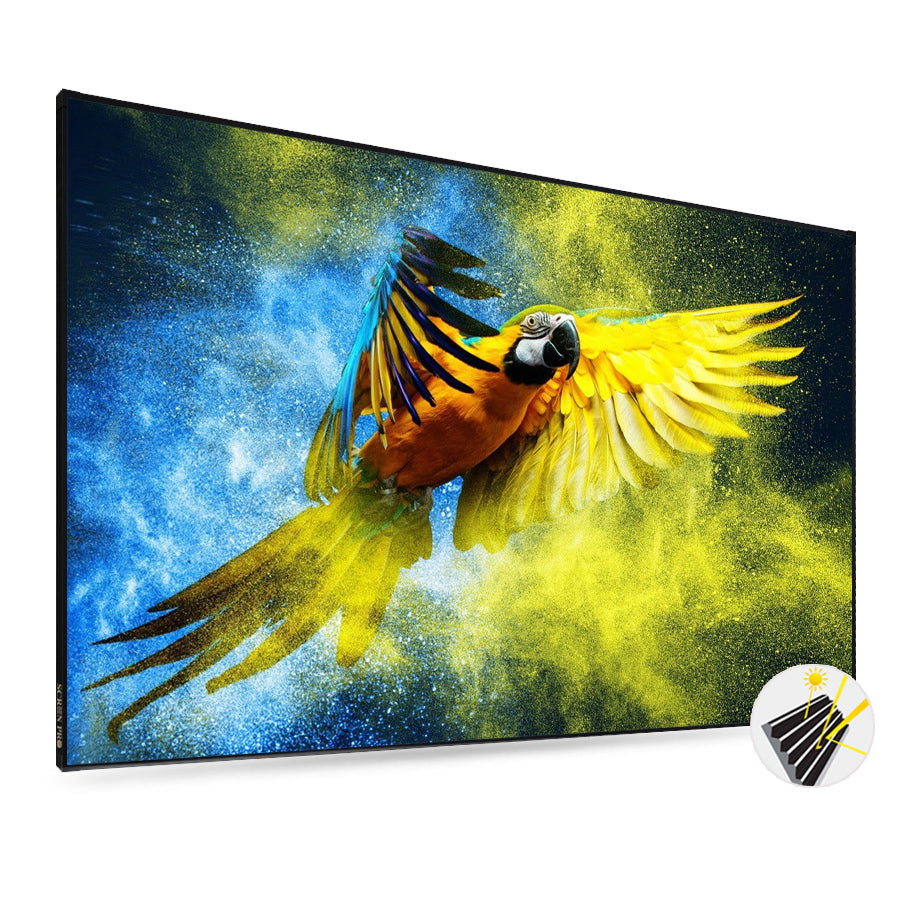120 inch Ambient Light Rejecting Screen Homen Cinema ALR UST Fixed Frame Projector Screen For Ultra Short Throw Projector
