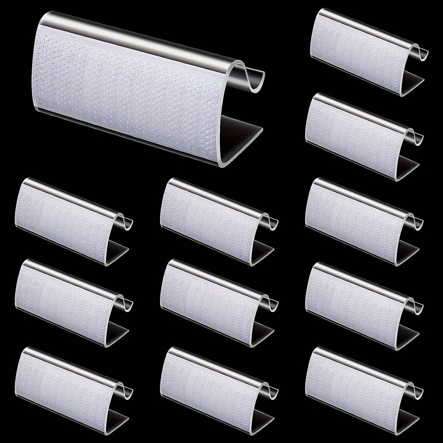 TEMU 12pcs Table Skirting Clips, Tablecloth Clips, Clear Tablecloth Clips, Clear Table Clips, For Indoor Outdoor Events Wedding Meeting Party Picnic