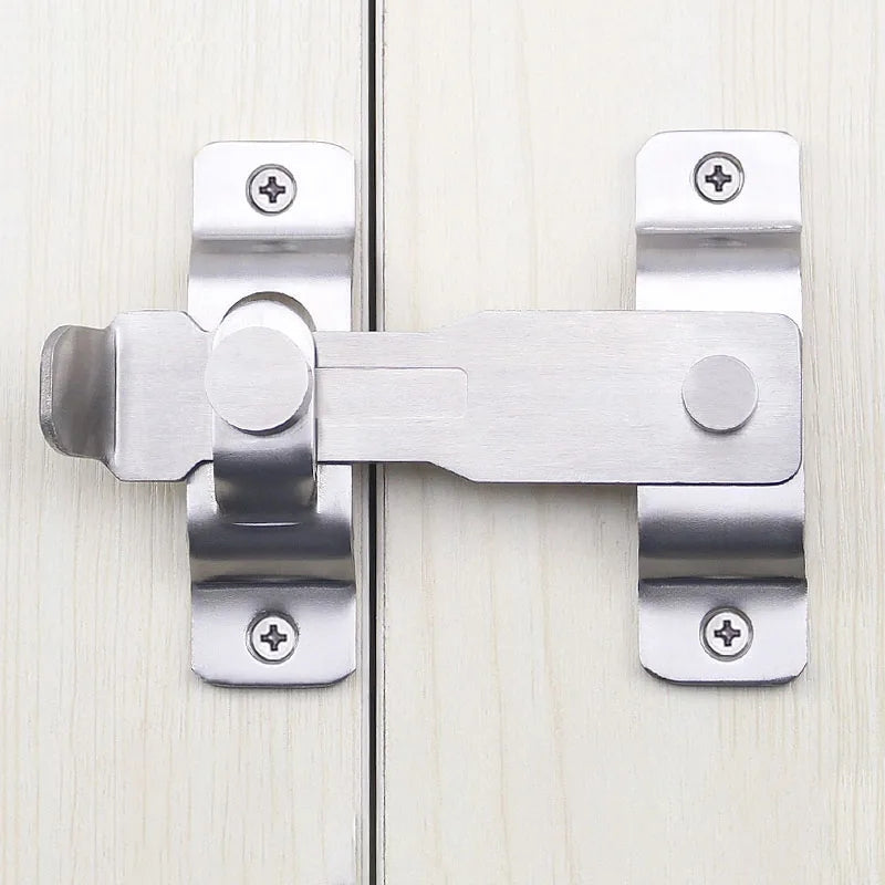 Stainless Steel Spring Door Bolt Wooden Plastic Steel Window Lock Buckle Furniture Cabinet Latch DIY Household Hardware Part