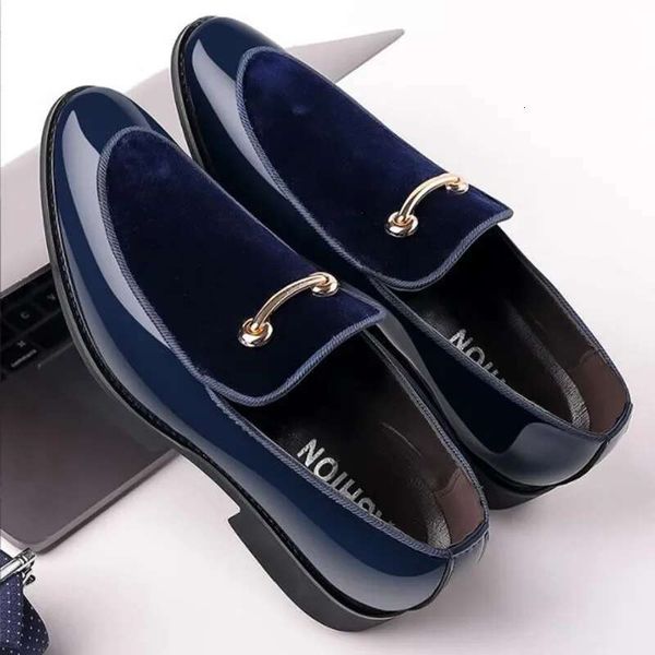 Men&#039;s Business Oxford For Men Breathable Patent Leather Formal Shoes Big Size Man Office Wedding Flats Male