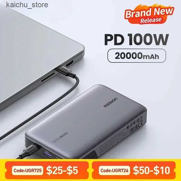 Cell Phone Banks New 145W 25000mAh Power Bank Portable PD Charging PowerBank for 15 Laptop Notebook Fast Charge External Battery J241218