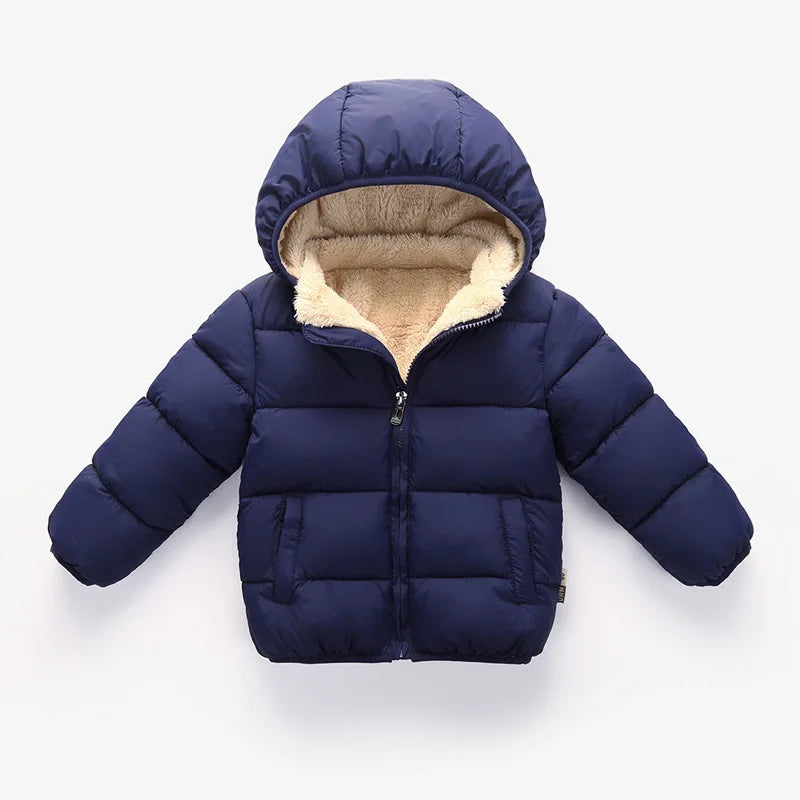 W17 Youth-Sized Premium Winter Outerwear: Cosy Insulated Down Vest with Plush Faux Fur Hood for Kids