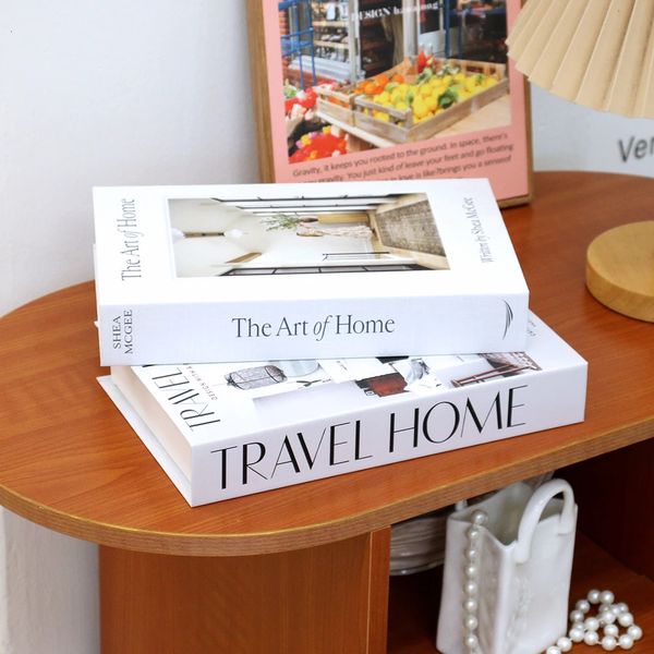 Nordic Decorative Books Props For Modern Home Decor Living Room Office Coffee Table Aesthetics Ornaments Decoration 250113