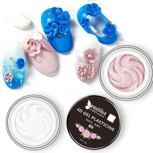 Beautilux 4D gel plastic nail art design Soak Off UV LED sculpture gel nail polish semi permanent nail decal 10g CL240905