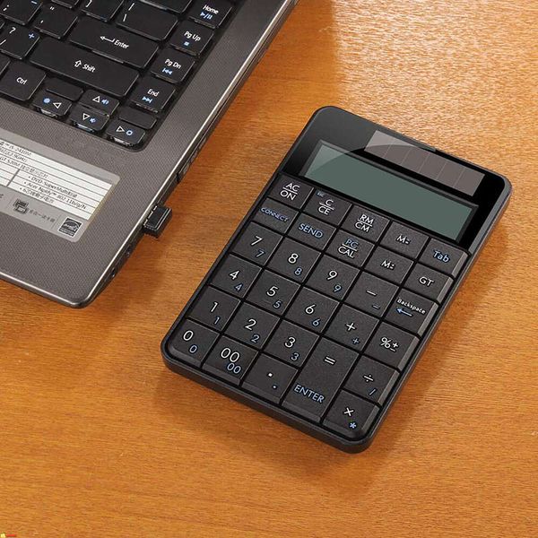 Numeric Keyboards Wireless Numpad With Calculator 2 in1 PC Keypads for Accounting Teller Laptop Notebook Tablet Digital Keyboard