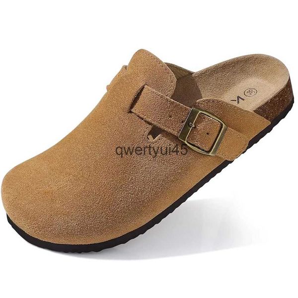 Slippers Liun Classic Cork Clogs For Women Men Footbed Mules Comfort Beac Slip-on Potato Soes Evening Sandals H241123