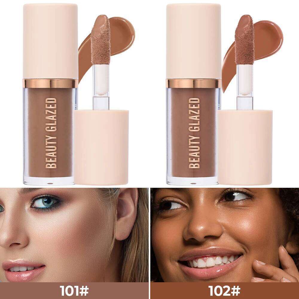 2025 Beauty Glazed 2 Color Liquid Contouring To Enhance The Facial Contour Waterproof Matte,V-face Shaping Contour Face Makeup bronzer X250728