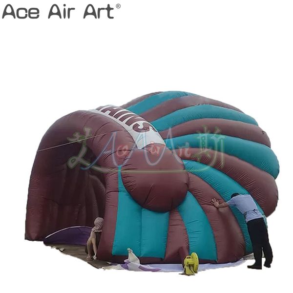 Inflatable Seashell Tent Outdoor Event Dome Party Entrance for Entertaining or Decoration