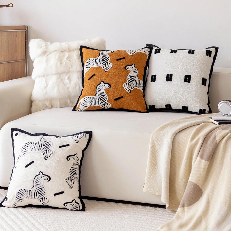 Pillow 45x45cm French Light Luxury Sofa Throw Pillows Cover Case Modern Minimalist Decoration Couch For Room Home Decor