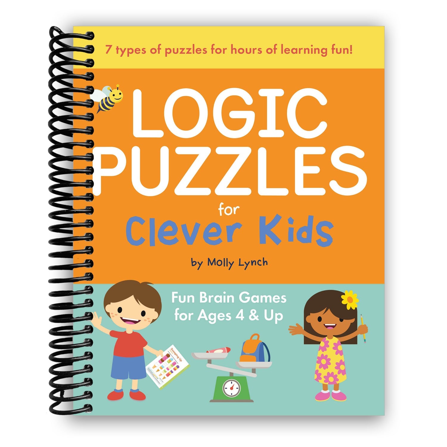 TEMU Logic Puzzles For Clever Kids: Fun Brain Games For Ages 4 & Up (spiral Bound)