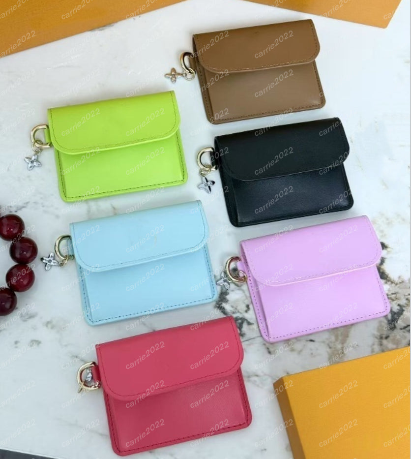 M14626 Tiny Verso Bloom Short Wallets Card Holder Women Luxurys Designers Bags Totes Handbag Wallet Purse pouch Travel Messenger Bag With Gift Box 1