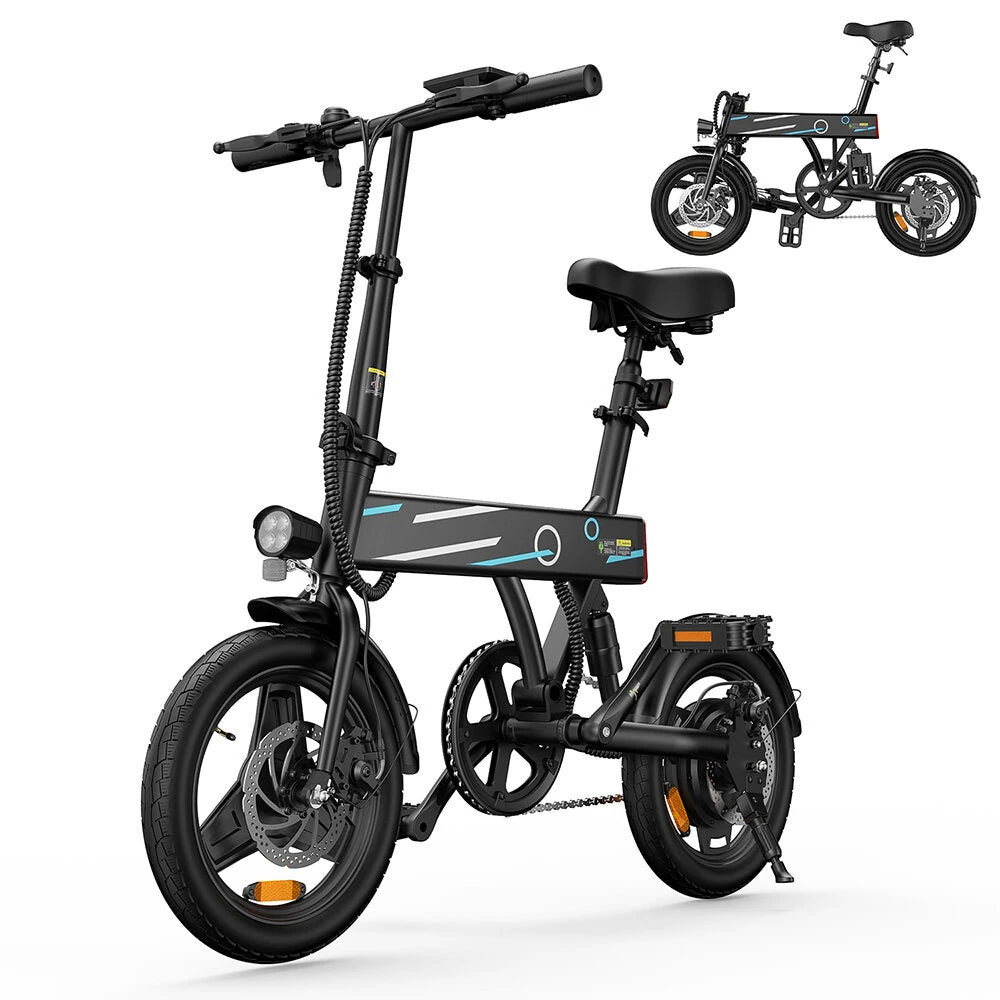 [EU DIRECT] iScooter EB1 Electric Bike 36V 7.8AH 350W Motor Recommended Top Speed 25KM-H 14inch Tire 30-40KM Max Mileage