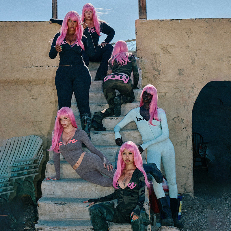 Snatched Body Set Womens Casual Short Sports Workout Set with Zip-Up Jacket Leggings Elastic Quick-Drying Breathable Gym Tracksuits Q1