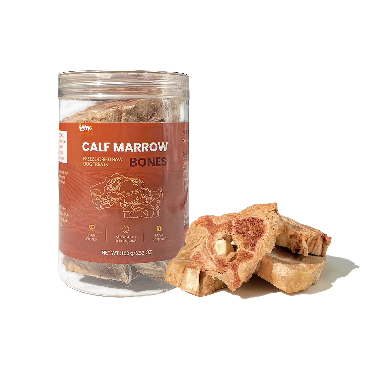 TEMU 3.52oz Premium Calf Bones For Dogs - High Collagen & Nutrient-rich, Easy-to-use Dog Food Bones For & Active