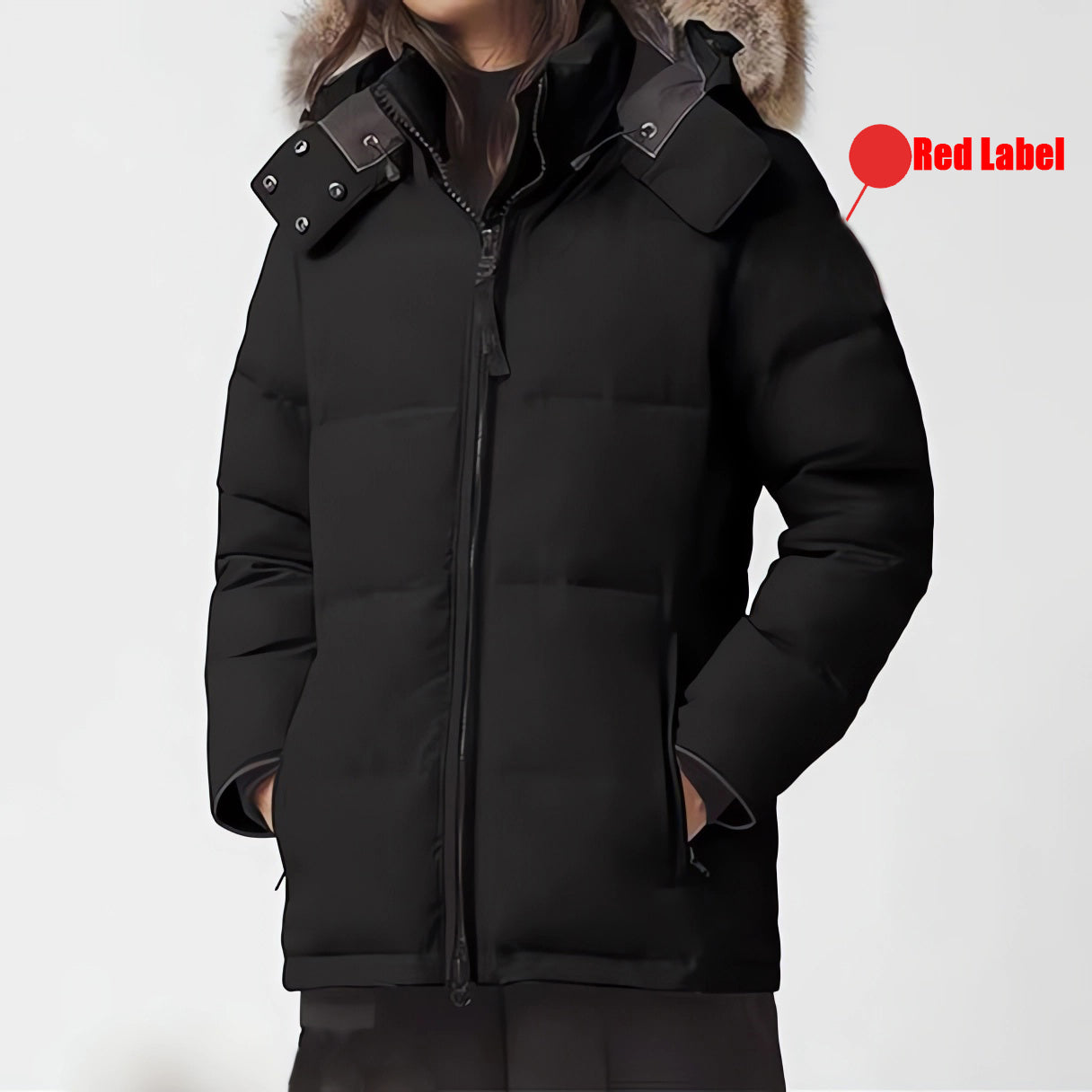 Womens puffer jacket Canada designer puffer winter down jackets women outdoor fur hooded parka ladies thick warm outerwear coats