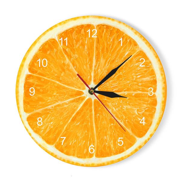 Wall Clocks Yellow Lemon Fruit Wall Clock Lime Modern Kitchen Clock Watch Home Decor Living Room Clock Tropical Fruit Wall Art Timepieces 23