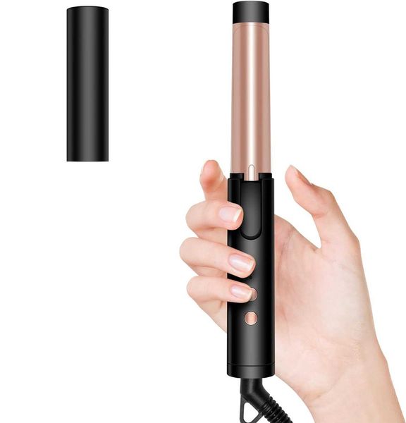 Hair Curlers Straighteners Mini Curling Iron for Short 25mm 3 Temps Ceramic LED Display 160-200 Travel Bag H250112