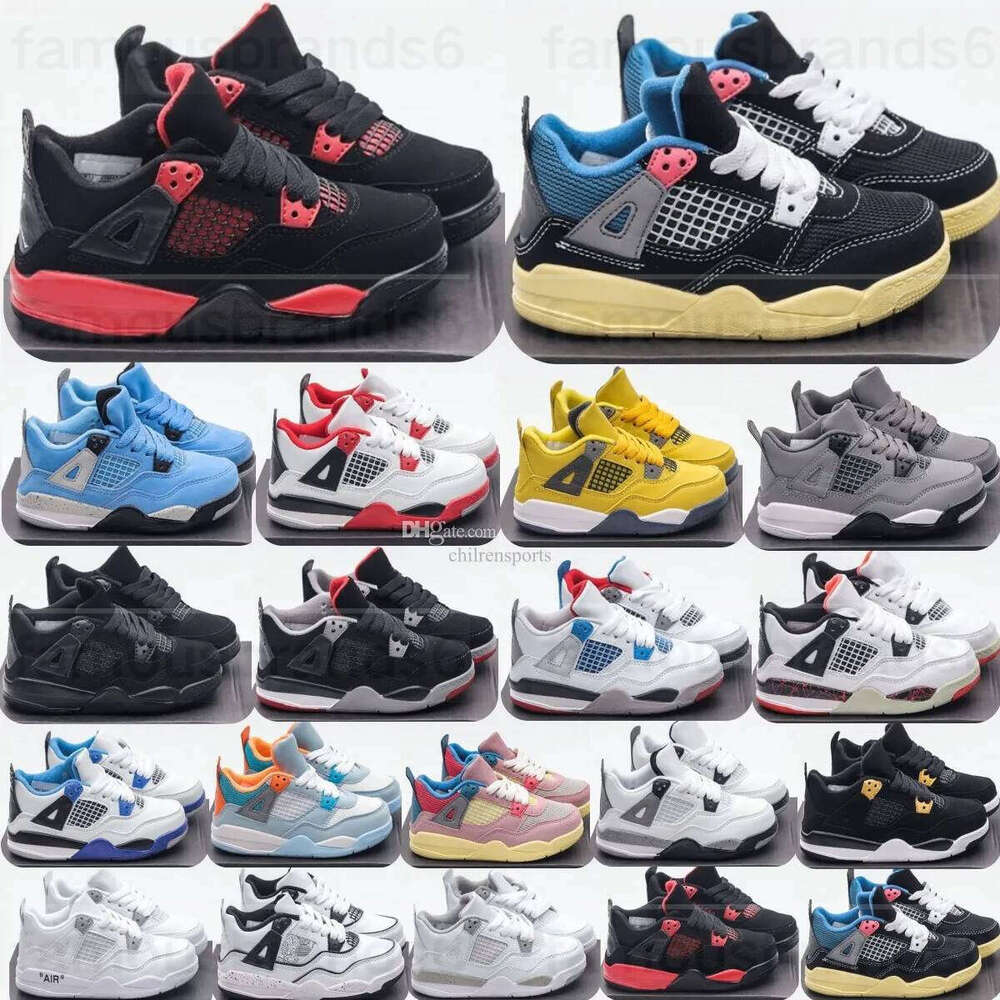 Designer kids shoes Toddlers boys girls basketball shoe Children baby kid youth infants sneakers black Sports trainers