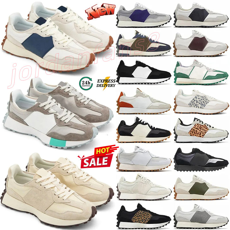 Designer Running Shoes For Mens Womens Sneakers Athletic Leopard Sea Salt Beige Black White Grey Sports Gym Shoes Size
