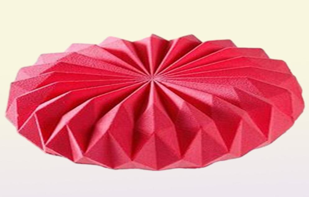 SJ Mousse Silicone Cake Mold 3D Pan Round Origami Cake Mould Decorating Tools Mousse Make Dessert Pan Accessories Bakeware 06161130863