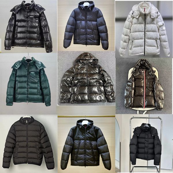 designer puffer jacket men down jackets with chip mens women embroidered armband winter outerwear coats asian size 1-6