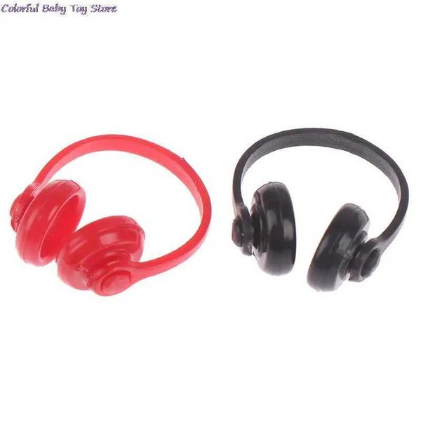 2Pcs 1-12 Headphone Doll House Decor Classic Toys For Child Kids Gift Dollhouse Miniatures Plastic Wireless Earphone Y240807