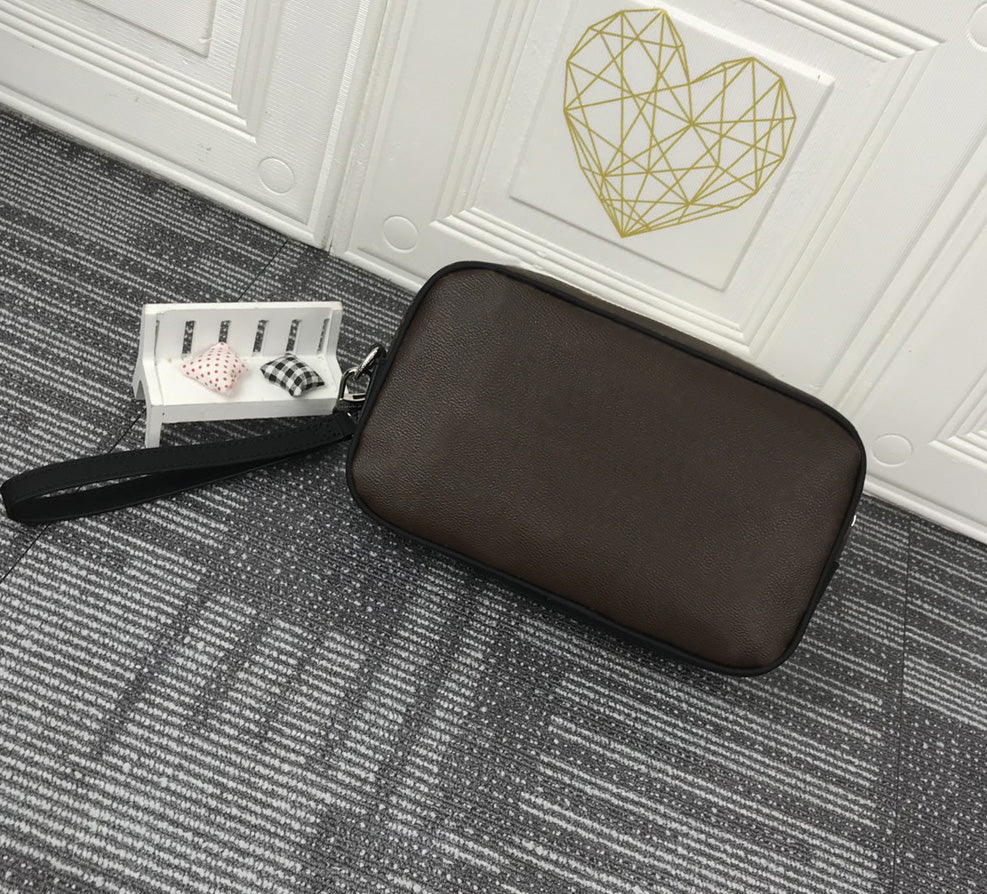 Fashion designer mens clutch bags luxury KASAI purse womens leather wallets Highs quality monograms Damier Graphite handbag card holders original mi