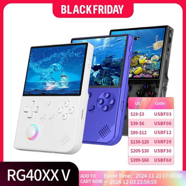 ANBERNIC RG 40XXV RG40XV handheld game console Linux 64 bit 4-inch IPS screen 3200mAh RGB joystick WIFI retro video game console X241121