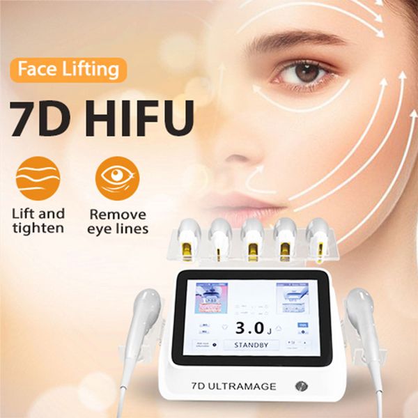 2024 lastest 7D hifu Face Lifting machine Anti-Aging Wrinkle Removal Skin Tightening Equipment