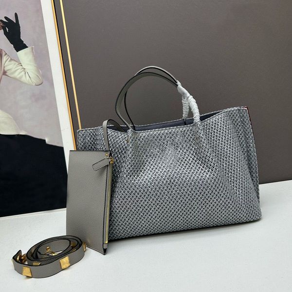 Summer Beach Straw Purse Lady Clutch Totes Bag Women Designer Handbag Ladies Crossbody Designer Handbag Large Capacity Totes Straw Weaving B