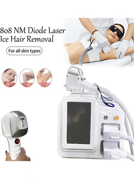 2023 Portable 755nm 808nm 1064nm Diode Laser Hair Removal Machine 3 Wavelength Pain-free Epilator Body Beauty Equipment