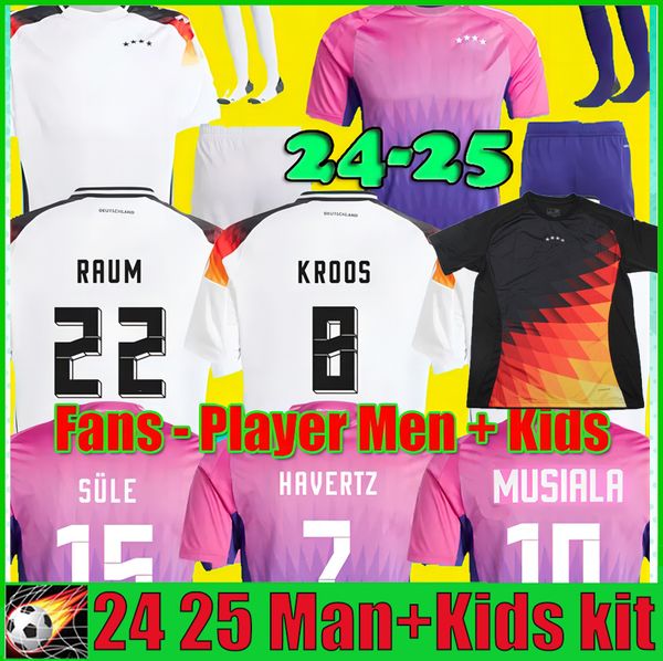2024 GermanyS MUSIALA Soccer Jersey WIRTZ 2025 Deutschland Football 24 25 shirts Player fans Men KIDS Set KROOS Muller SANE BALLACK Long sle