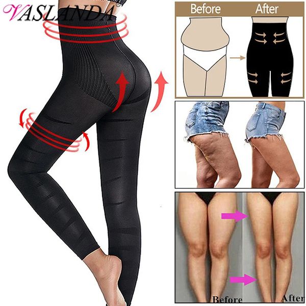 Waist Tummy Shaper Women High Waist Leggings Tummy Control Shaper Compression Tight Pants Leg Shaping Legins Thigh Anti Cellulite Slimming P