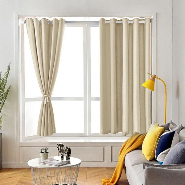 Modern short curtains for bedroom and kitchen windows black curtains for doors bathrooms and flexible treatment customized curtain shade of
