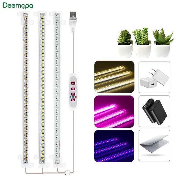 LED Grow Light 5V USB Plug Full Spectrum Led Bar Lamp For Plants High Luminous Efficiency 30cm for Grow Tent Greenhouses Flowers Y240816