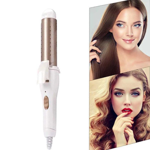 Hair Curlers Straighteners Professional ceramic curling iron with LCD and fashion modeling tools H250112