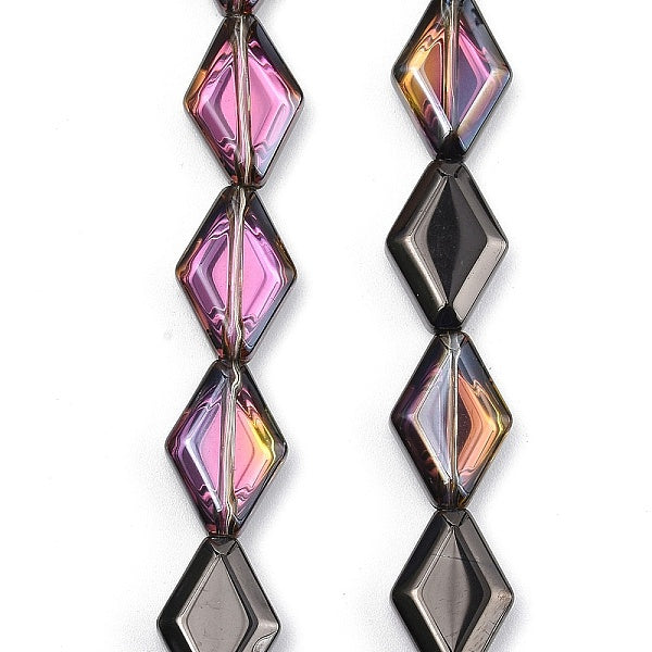 Brins de perles de verre à placage UV électrolytique