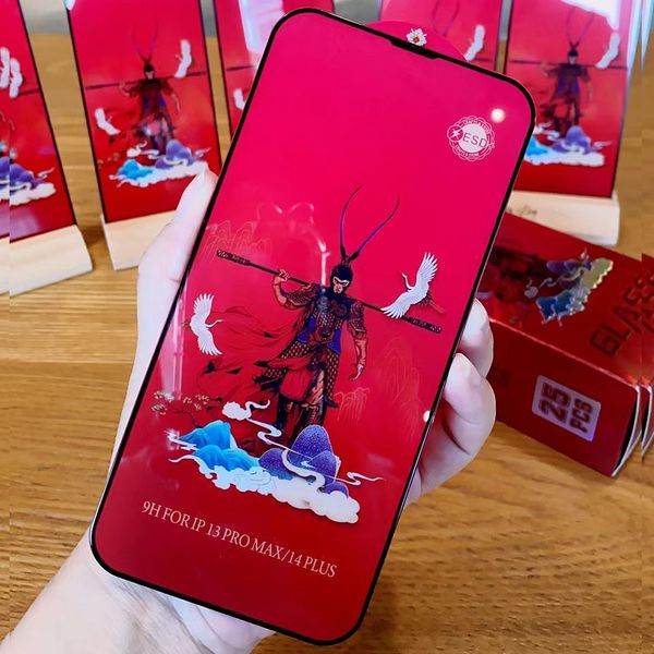 Screen Protector For iPhone 15 Pro Max 14 Plus 13 Mini 12 11 XS XR X 8 7 SE ESD Anti Static Big Curve Tempered Glass Full Cover Film Shield