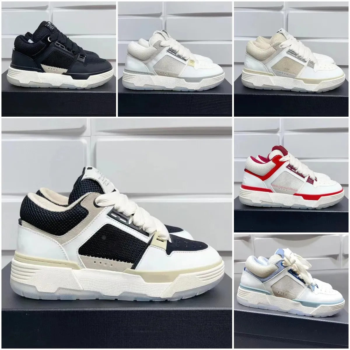 Designer MA-1 Lace-up MA-2 Bread Trainers Shoes Platform Mesh Salt Blue Red Stadium Mineral Hardware- Leather Quartz Grey Cloud Haze Mens Women Outd