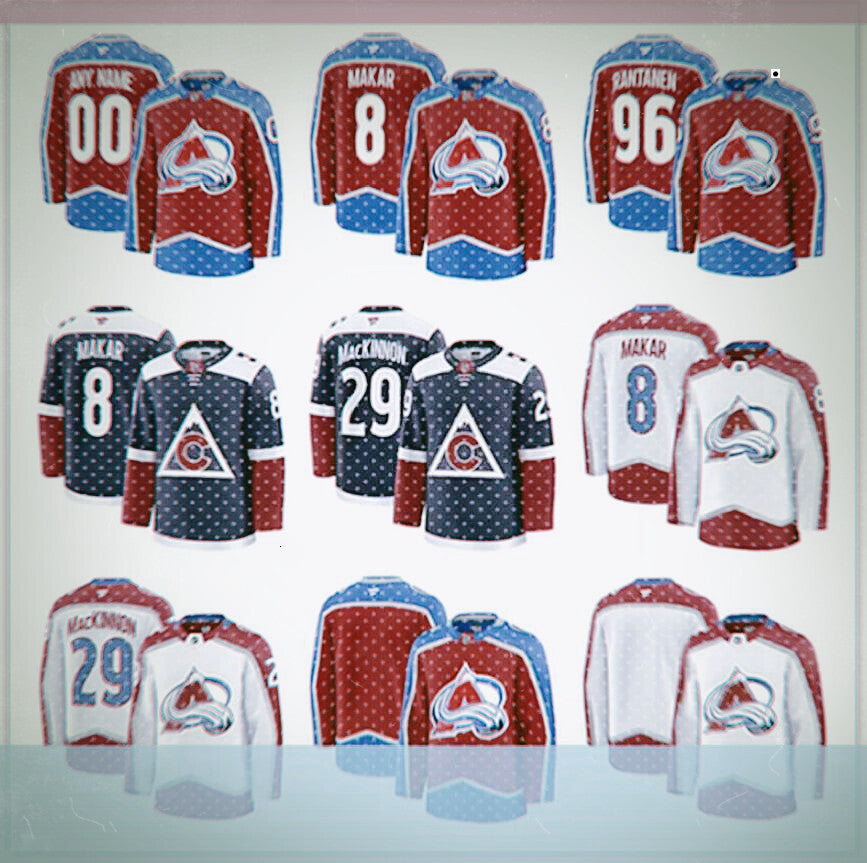 2025 Casey Mittelstadt Avalanche Hockey Jersey Nathan MacKinnon Mikko Rantanen Joe Sakic Patrick Roy Gabriel Landeskog Cale Makar Andrew Cogliano Al