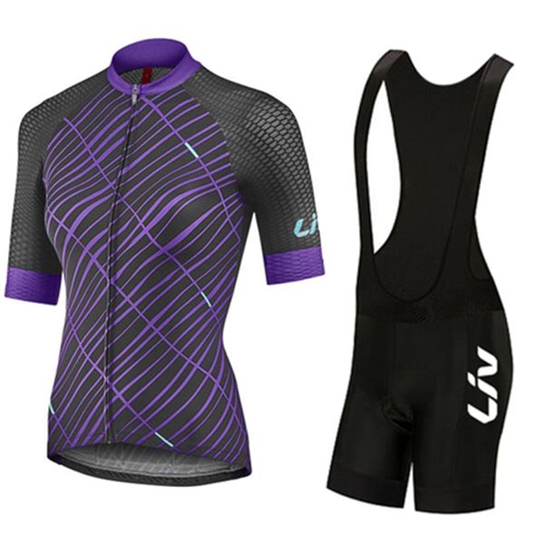 Cycling Jersey Sets LIV Womens Clothing Summer Breathable girl Set MTB Bike female Triathlon Bicycle Clothes 230706