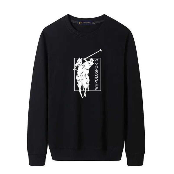 Camisetas masculinas WH WH Polo Sports Spring e Autumn Mens Crew Sweater Classic Standard Impresso Sweetshirt Mens e mulheres Samey2K H25106