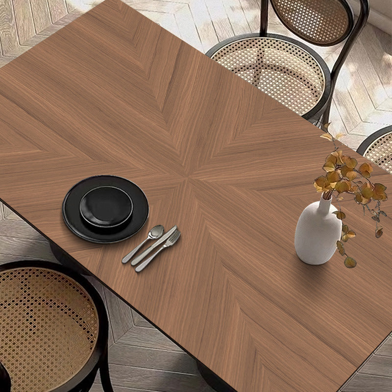 Wood grain table mat waterproof and oil-proof tablecloth anti-scalding and washable table protection mat coffee table desk mat XZCR01