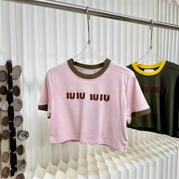 Mens T Shirt Summer Short sleeved Mens Fashion T-shirt Letter Casual Couple Beach T-shirt Womens Clothing S-L