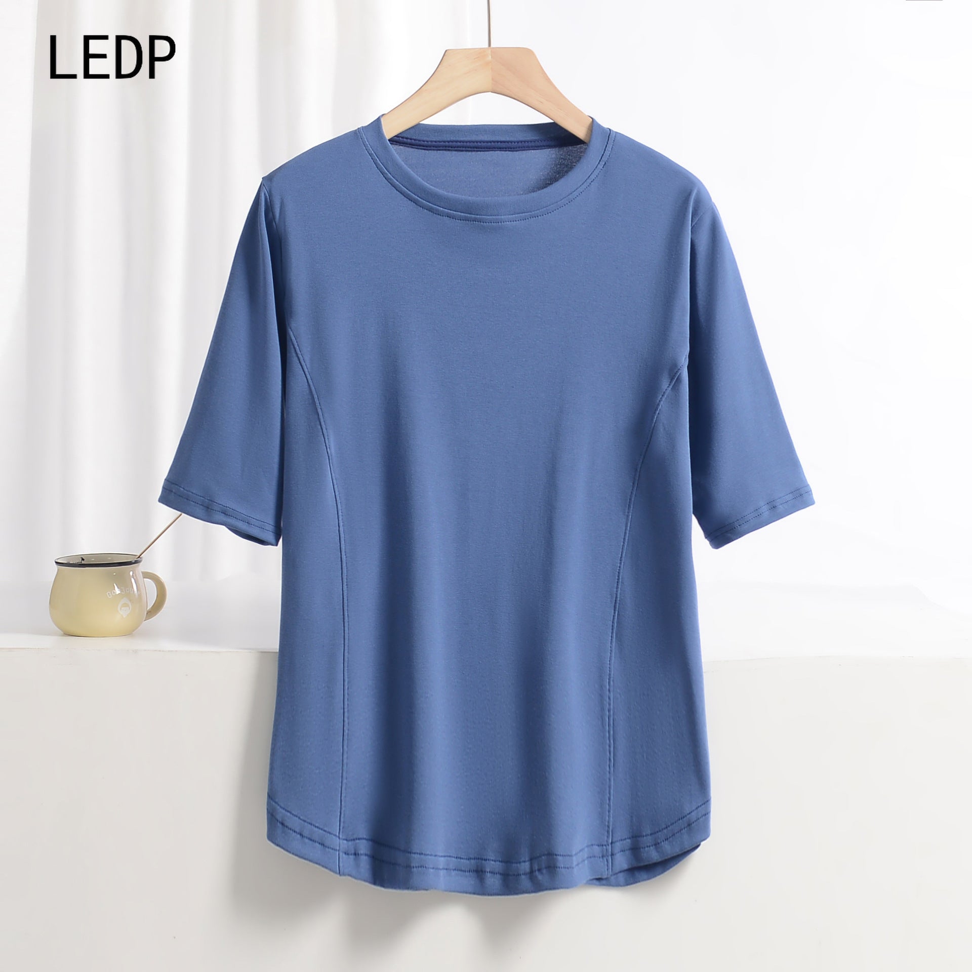 181682 Antibacterial and deodorant large size sports T-shirt for women quick-drying sweat-absorbent fabric yoga fitness training suit high elastic d